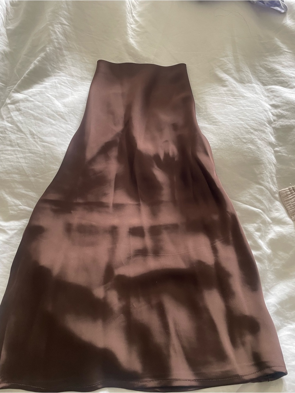 Chocolate Brown Satin halter top